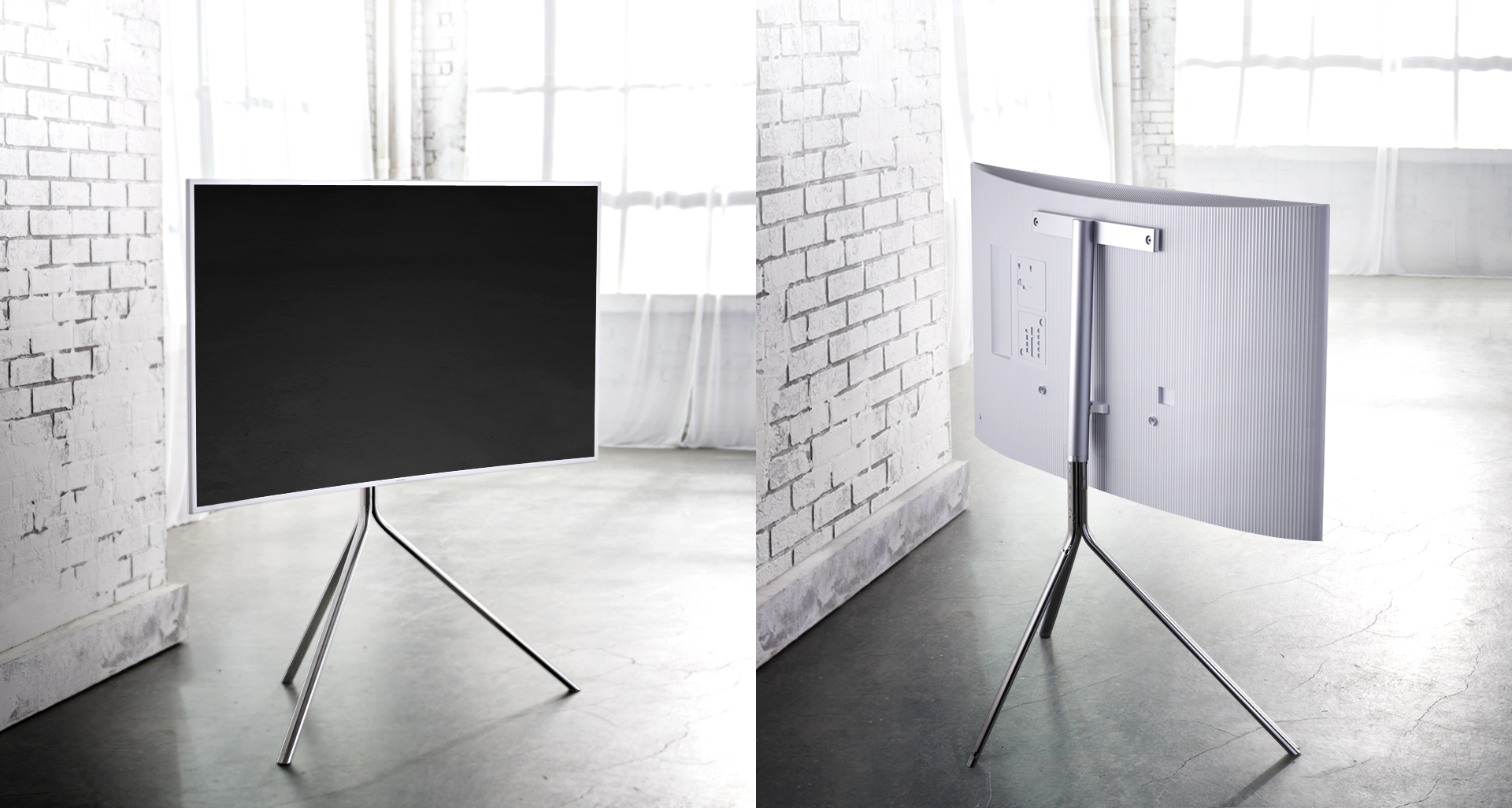 Белый корпус телевизора мгновенно привлекает ваше внимание