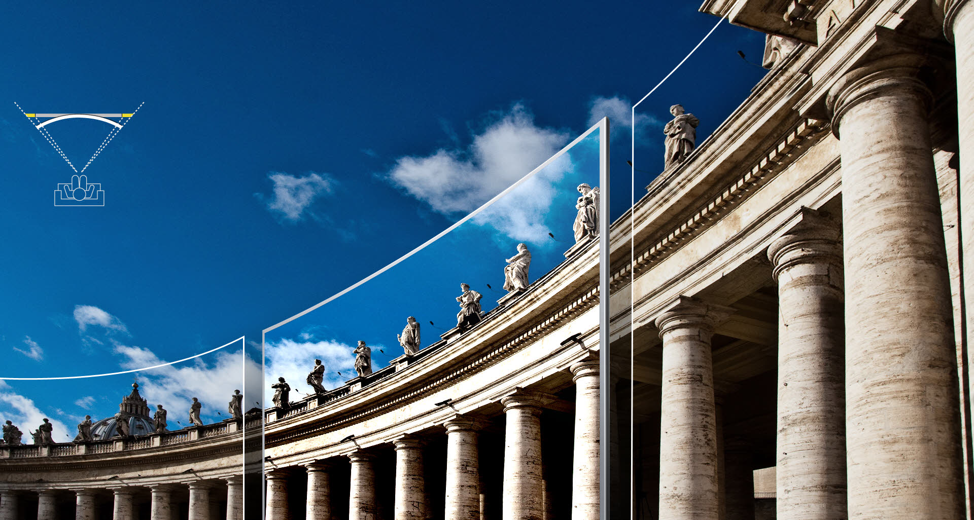 Наслаждайтесь более захватывающим просмотром, который может обеспечить только телевизор с изогнутым экраном 