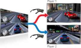 Полноэкранный режим игры для двух участников