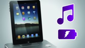 Воспроизведение и зарядка iPod/iPhone/iPad