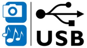 USB-разъем для MP3-музыки и фото JPEG