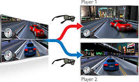 Полноэкранный режим игры для двух участников