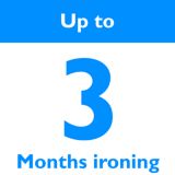 До 3 месяцев глажения