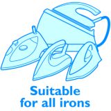 Подходит для всех утюгов