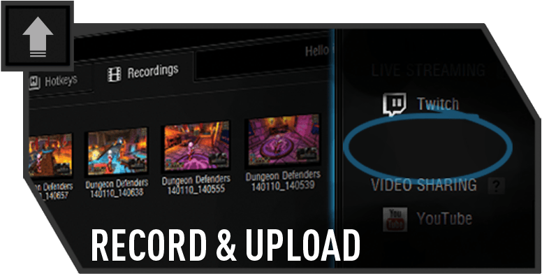 Organize and upload your greatest gaming moments