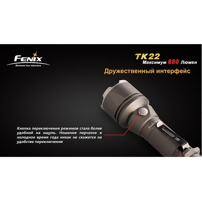 Тактический фонарь Fenix TK22 Cree XM-L2 (T6)