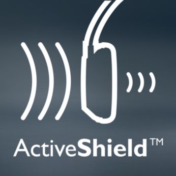 Технология шумоподавления ActiveShield™ снижает уровень шума до 97 %