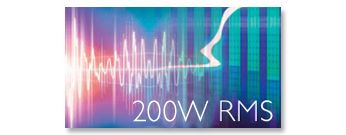 Общая вых. мощность 200 Вт (среднеквадр.)